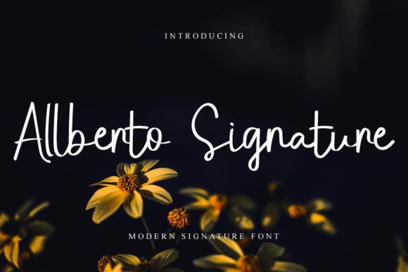 Allberto Signature Font - Featured Image