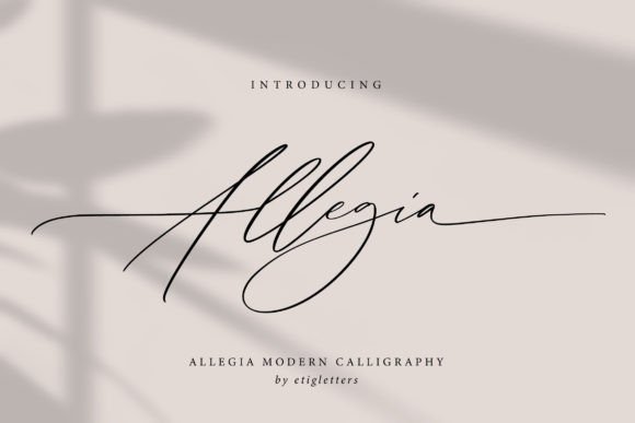 Allegia Font - Featured Image