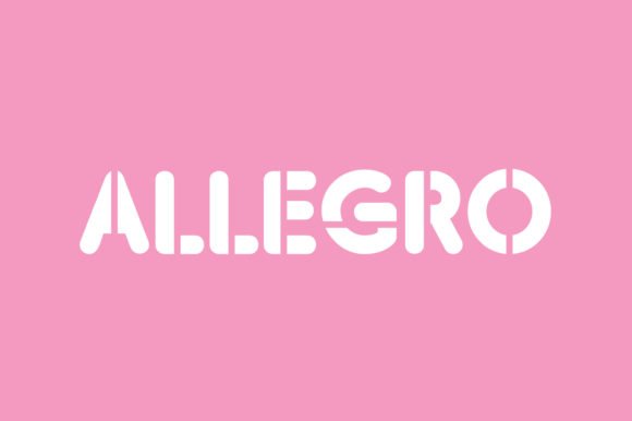 Allegro Font - Featured Image