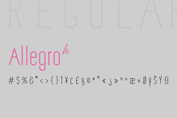 Allegro Sans Font - Featured Image