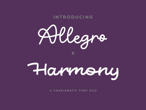 Allegro X Harmony Duo Font - Featured Image
