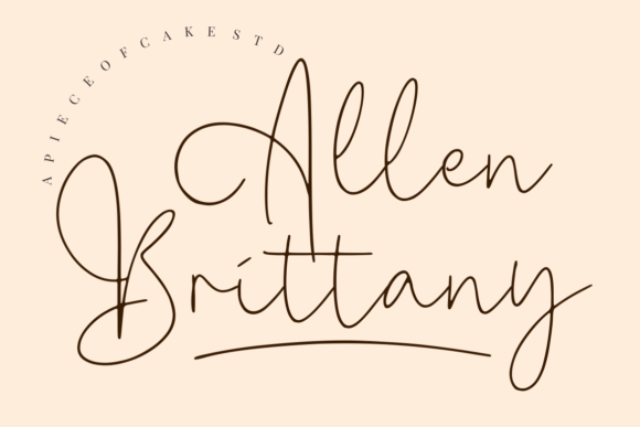 Allen Brittany Font - Featured Image
