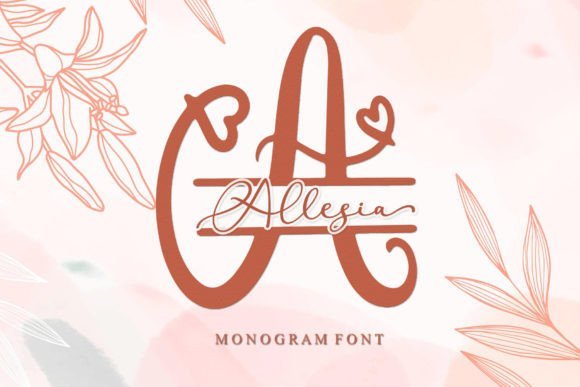 Allesia Monogram Font - Featured Image