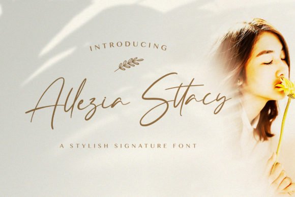 Allezia Sttacy Font - Featured Image