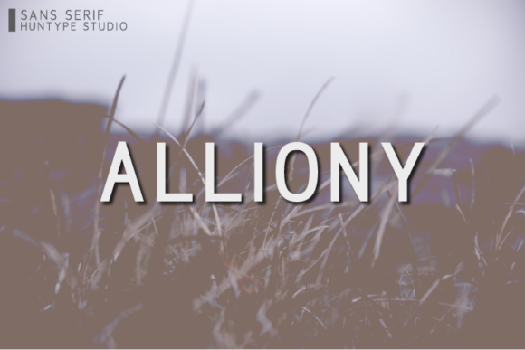 Alliony Font - Featured Image