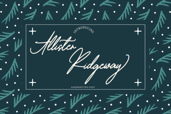 Allister Ridgeway Font - Featured Image