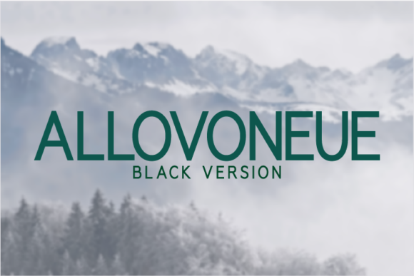 Allovoneue Black Font - Featured Image