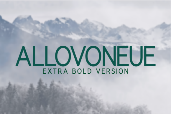 Allovoneue Extra Bold Font - Featured Image