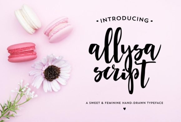 Allysa Script Font - Featured Image