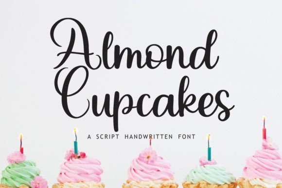 Almond Cupcakes Font - Featured Image