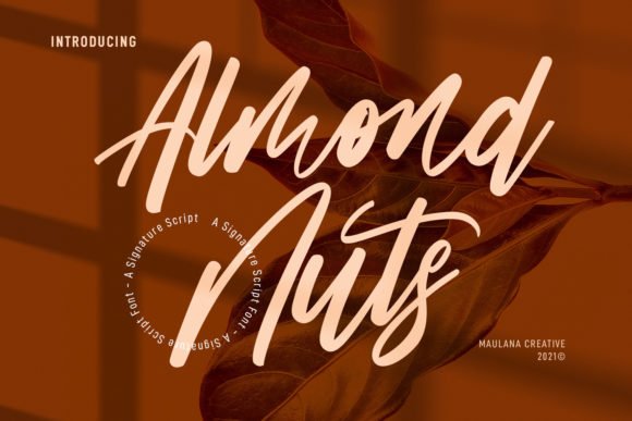 Almond Nuts Font - Featured Image