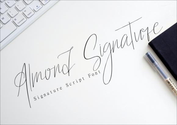 Almond Signature Font - Featured Image