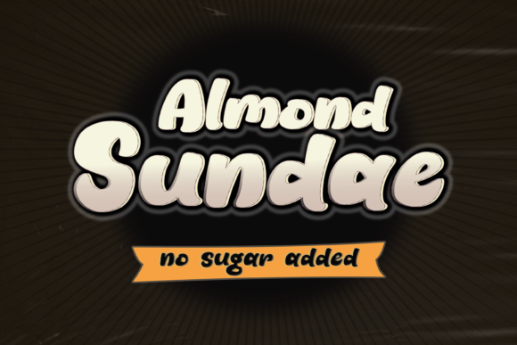 Almond Sundae Font - Featured Image