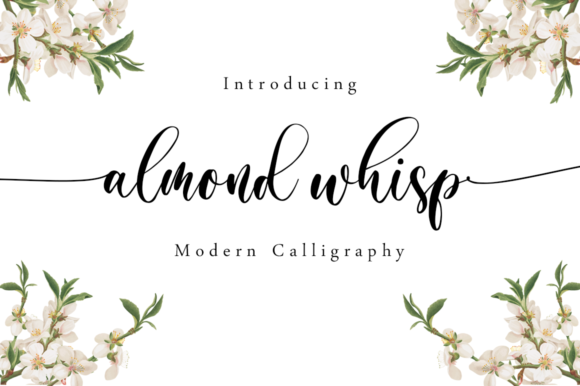 Almond Whisp Font - Featured Image