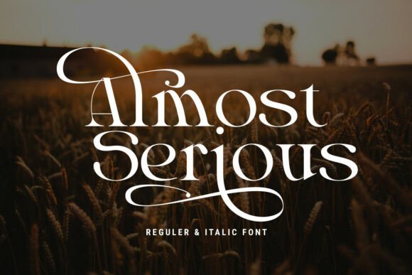 Almost Serious Font - Featured Image