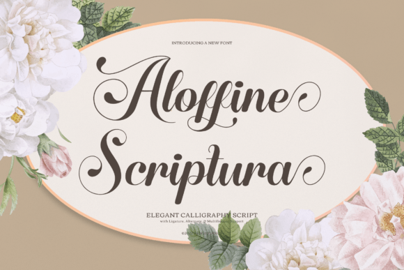 Aloffine Scriptura Font - Featured Image