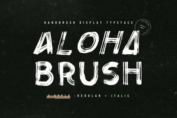 Aloha Brush Font - Featured Image