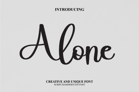 Alone Font - Featured Image