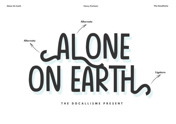 Alone on Earth Font - Featured Image