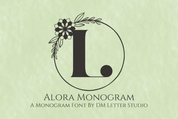 Alora Monogram Font - Featured Image