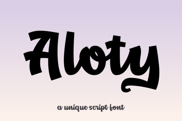 Aloty Font - Featured Image