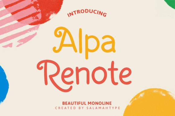 Alpa Renote Font - Featured Image