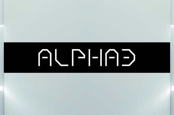Alpha3 Font - Featured Image