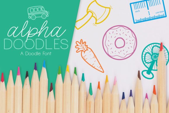 Alpha Doodles Font - Featured Image