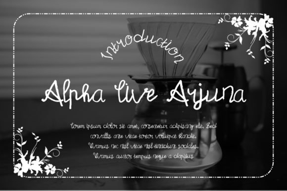 Alpha Live Arjuna Font - Featured Image