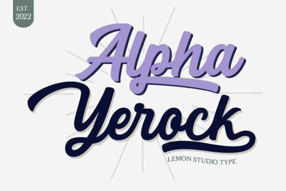 Alpha Yerock Font - Featured Image