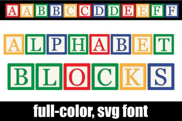 Alphabet Blocks Font - Featured Image