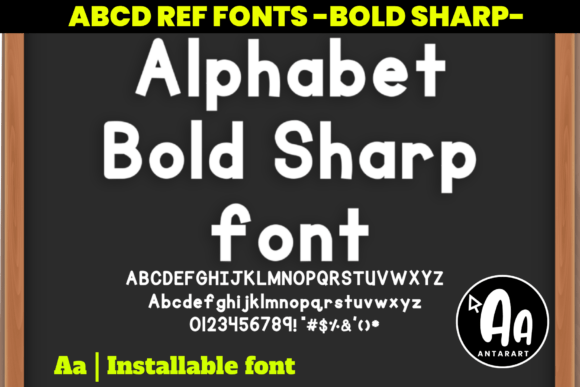 Alphabet Bold Sharp Font - Featured Image