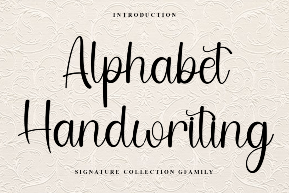 Alphabet Handwriting Font - Featured Image