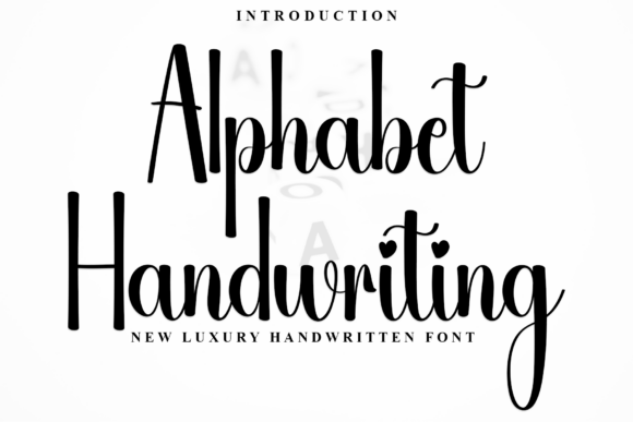 Alphabet Handwriting Font - Featured Image
