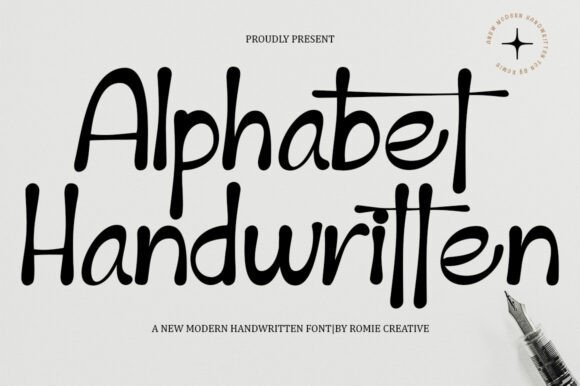 Alphabet Handwritten Font - Featured Image