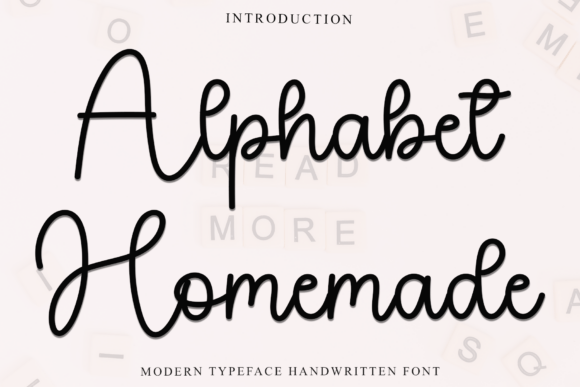 Alphabet Homemade Font - Featured Image