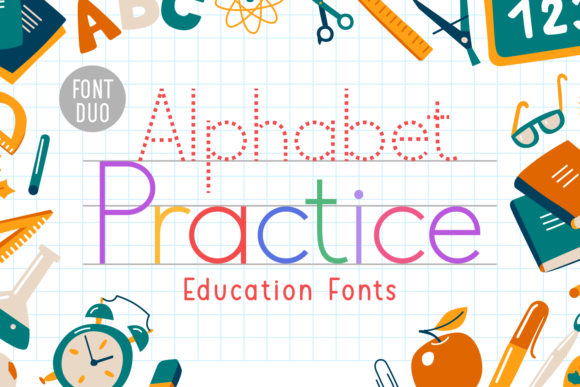 Alphabet Practice Font - Featured Image