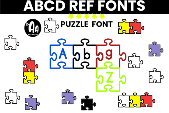 Alphabet Puzzle Font - Featured Image