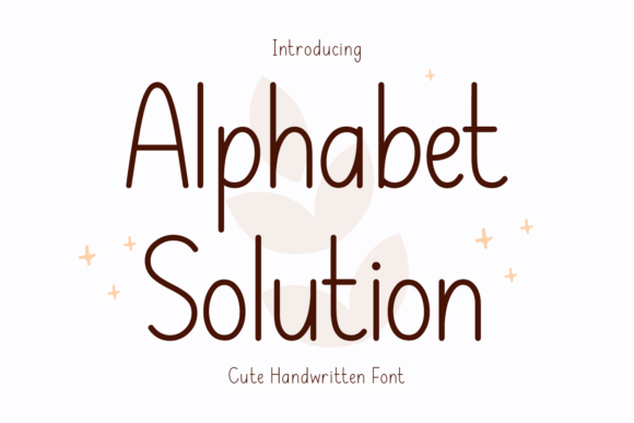 Alphabet Solution Font - Featured Image