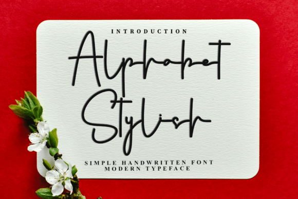 Alphabet Stylish Font Font - Featured Image