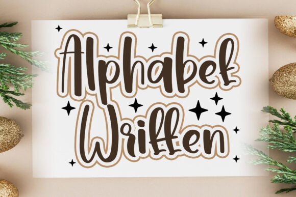 Alphabet Written Font - Featured Image