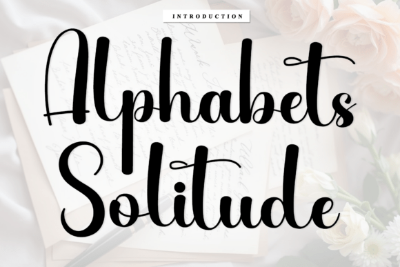 Alphabets Solitude Font - Featured Image
