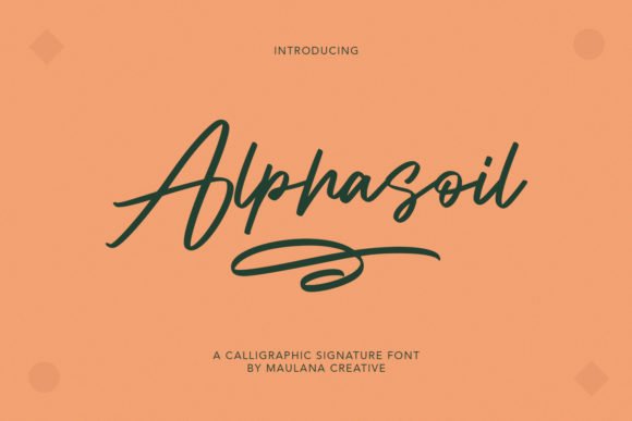 Alphasoil Font - Featured Image