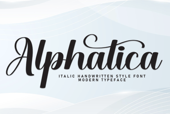 Alphatica Font - Featured Image