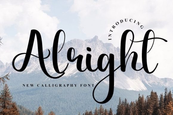 Alright Font - Featured Image
