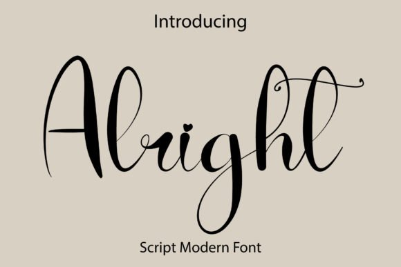 Alright Font - Featured Image