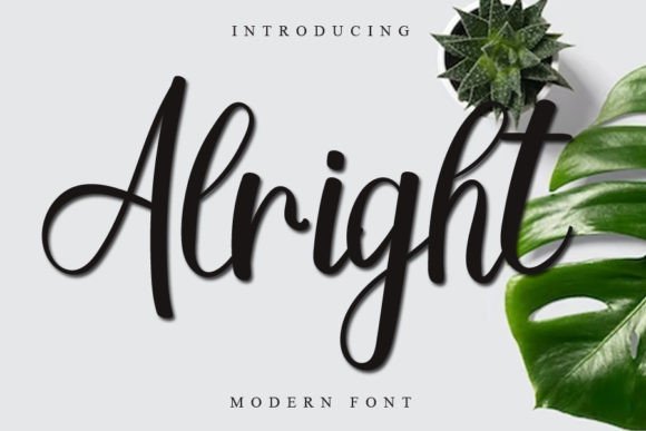 Alright Font - Featured Image