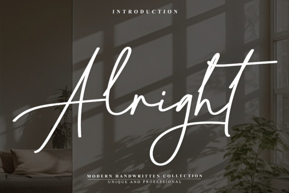 Alright Font - Featured Image