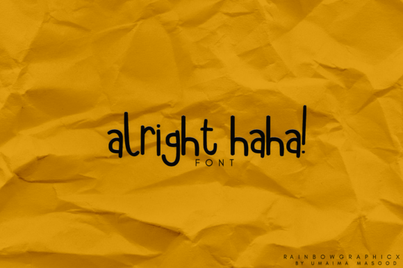 Alright Haha Font - Featured Image