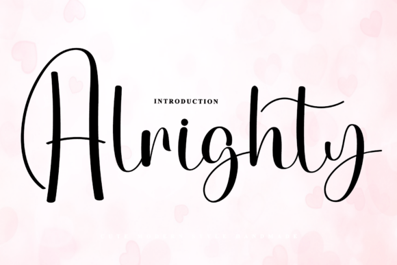 Alrighty Font - Featured Image